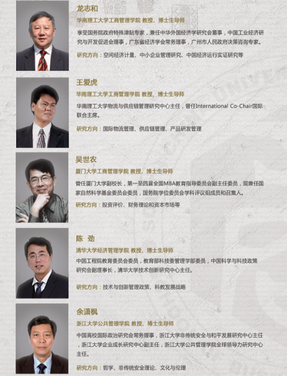 華南理工大學(xué)EMBA部分師資