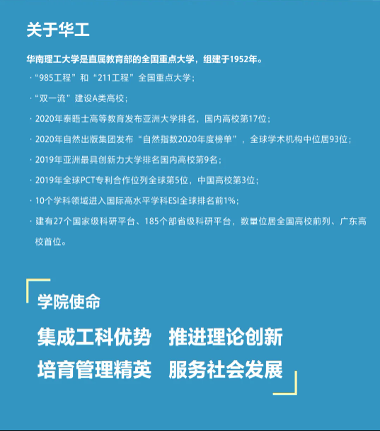 華南理工大學(xué)2022高級管理人員工商管理碩士（EMBA）招生簡章